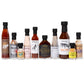 Thoughtfully Ultimate BBQ Sampler Set - 10 Piece Vegan & Vegetarian Sauces, Rubs, & Salts in Sample Size Glass Bottles