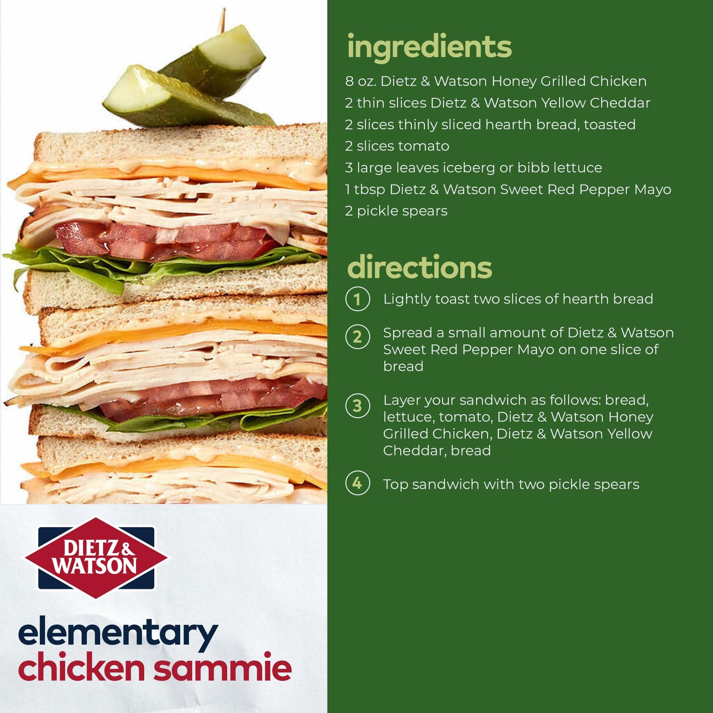 Dietz & Watson Kosher Pickle Spears, 32 oz