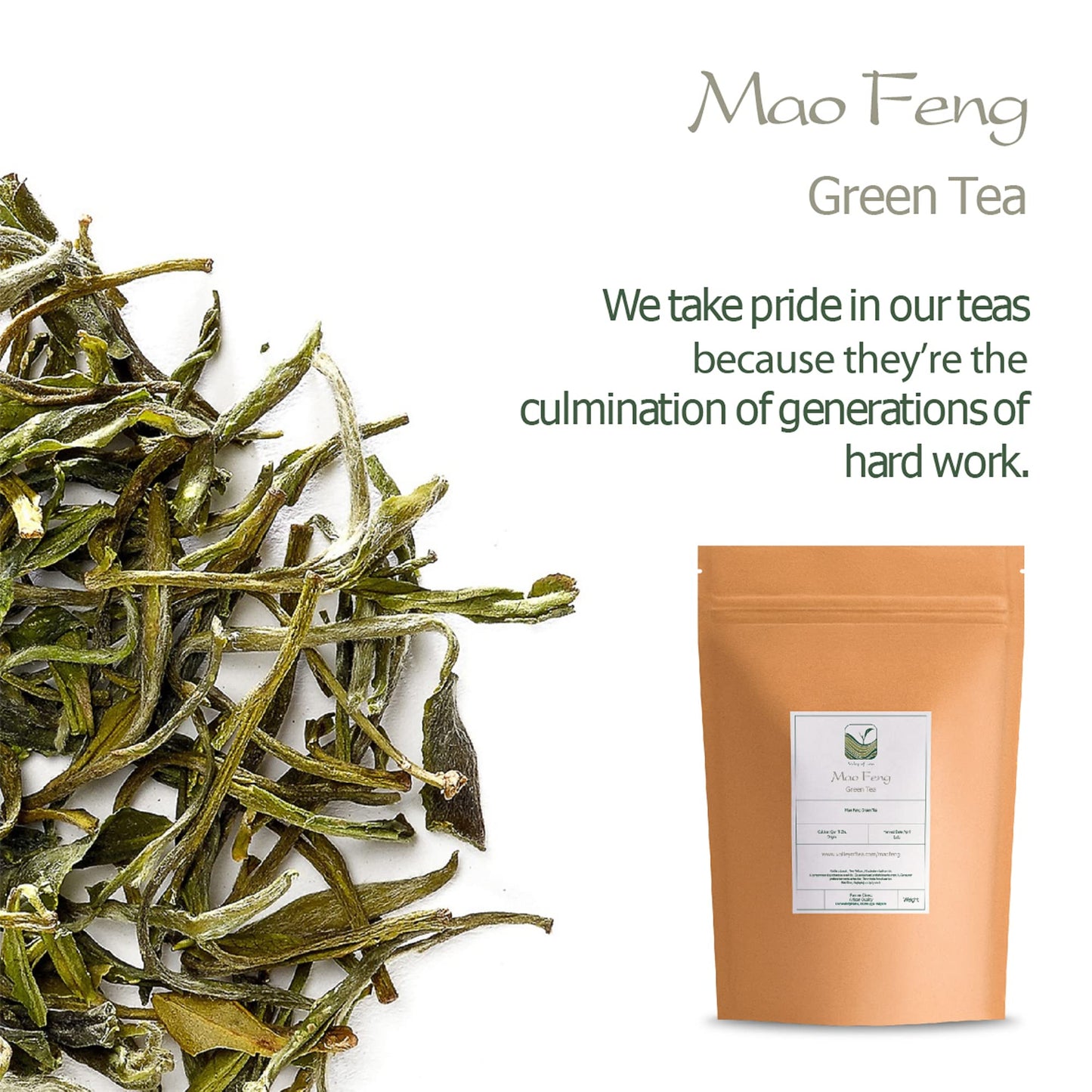 Mao Feng Green Tea China - Famous Chinese Tea From Huang Shang - Maofeng From Huangshang China Mao Feng Tea Maofeng Tea