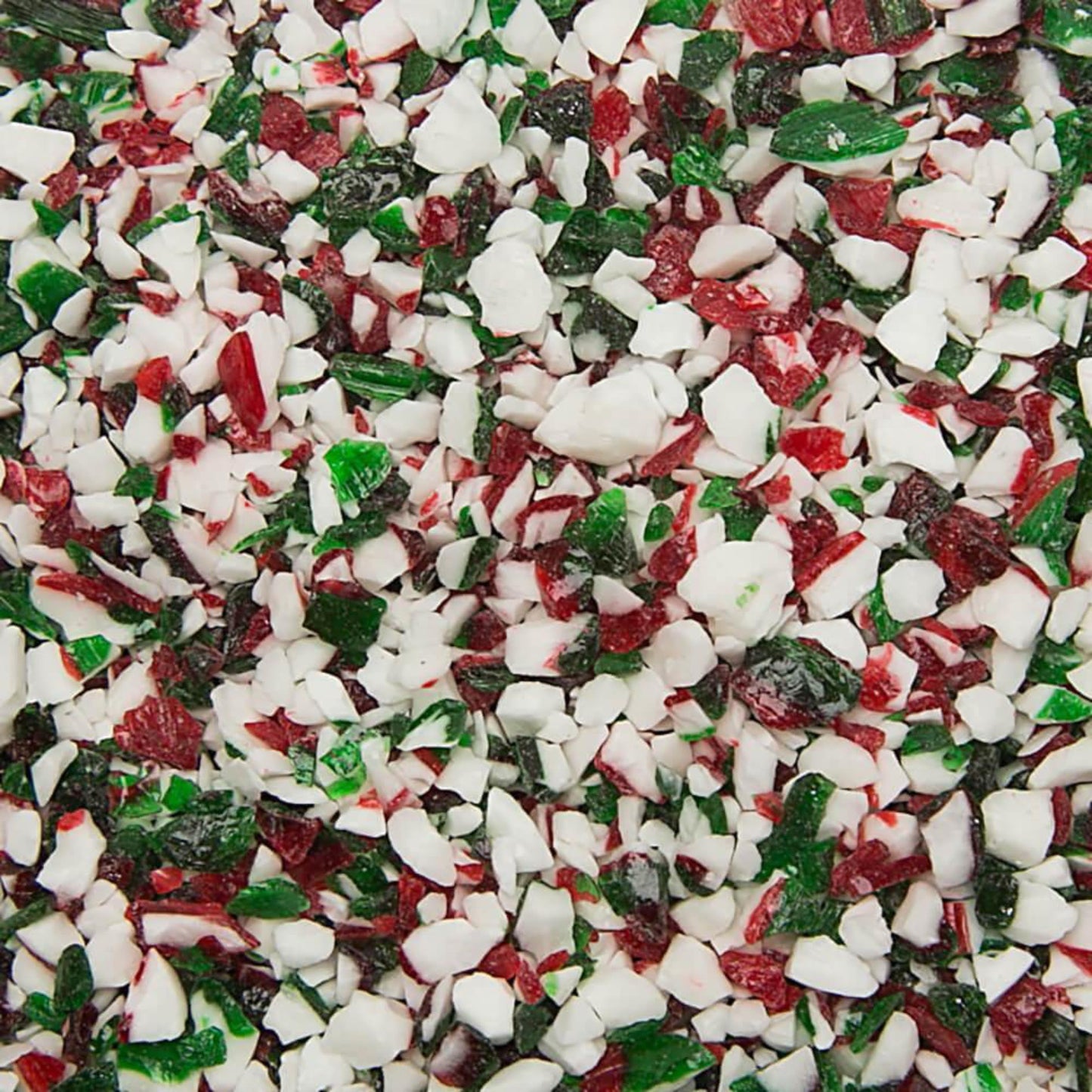By The Cup Red, Green, And White Peppermint Candy Cane Pieces, 1 Lb Bulk Bag