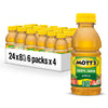 Motts 100% Original Apple Juice, 8 fl oz bottles, 24 Count, 4 Packs of 6, Apple Flavor
