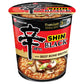 Nongshim Premium Shin Black Instant Ramen Noodle Cup, 6 Pack, Chunky Vegetables & Real Beef, Microwaveable Ramen Soup Mix