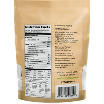 Nature'S Eats Pecan Pieces, 6 Ounce