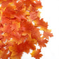 Weraru Edible Fall Leaves Cupcake Toppers, 90 Pcs, Gold Leaf Design, Red Paper Party Decorations