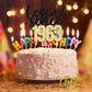 Gyufise 1Pcs Legend Since 1963 Cake Topper Glitter Sixty Happy 60Th Birthday Cake Pick Cheers To 60 Years Cake Decoration For 60