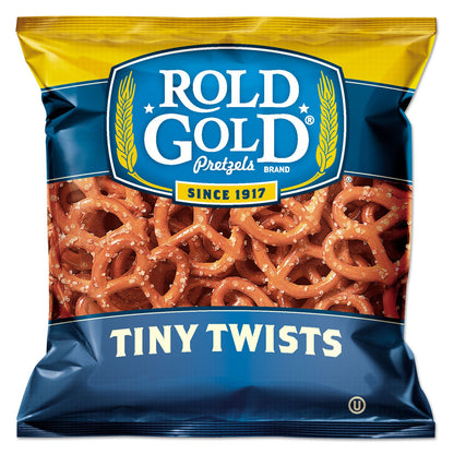 4COU Rold Gold 32430 Tiny Twists Pretzels, 1 oz Bag, 88/Carton (32430 - CT)