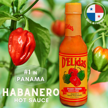 DELidas Habanero Hot Sauce, Natural Non-GMO Keto Friendly, 5 Fl Oz (Pack of 3)