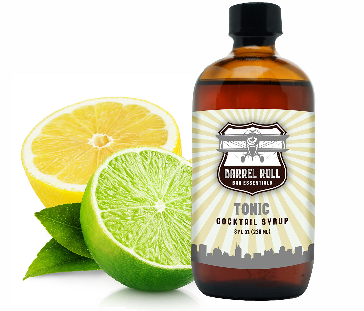 Barrel Roll Bar Essentials Tonic Cocktail Mix - All-Natural 8 Fl Oz - Small Batch Syrups