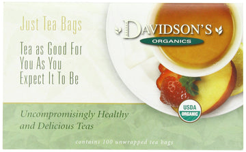 Davidson'S Organics, Cranberry Orange, 100-Count Unwrapped Tea Bags