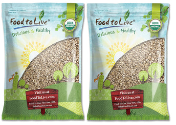 Food to Live - Organic Sunflower Seeds, 18 Pounds Hulled, Raw, Non-GMO, Dried Kernels, Unsalted, Kosher, Vegan, Keto, Paleo, Sir