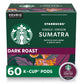 Starbucks K-Cup Coffee Pods, Dark Roast, 100% Arabica, 60 Pods Total, Sumatra, 10 Count (Pack of 6)