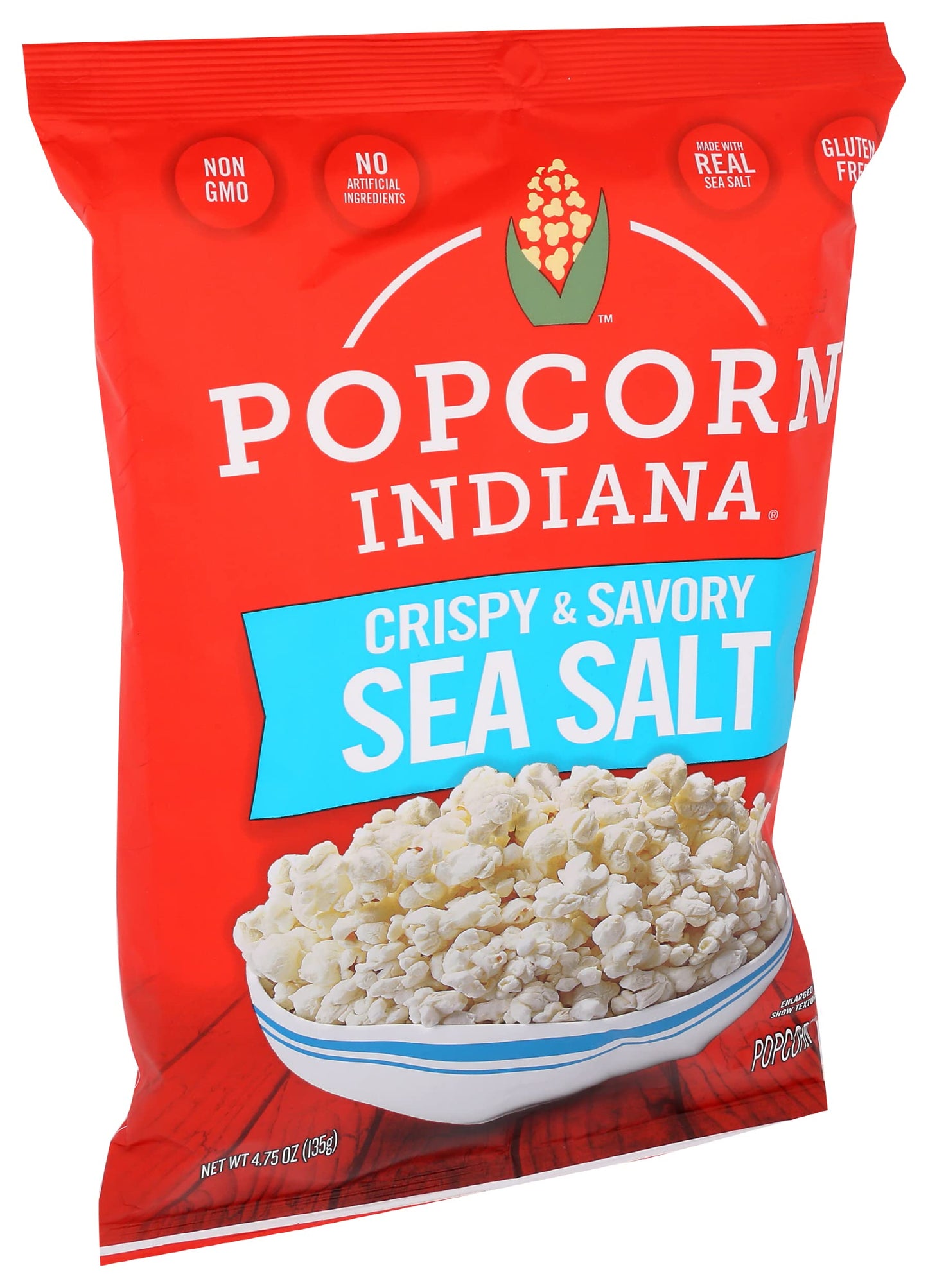 Popcorn, Indiana Sea Salt Popcorn, Family Pack Single 4.75 Oz