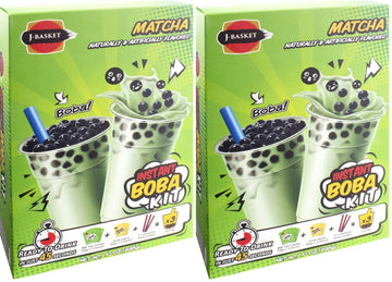 J-BASKET Matcha Boba Kit, Matcha, 10 Oz (Pack of 2)