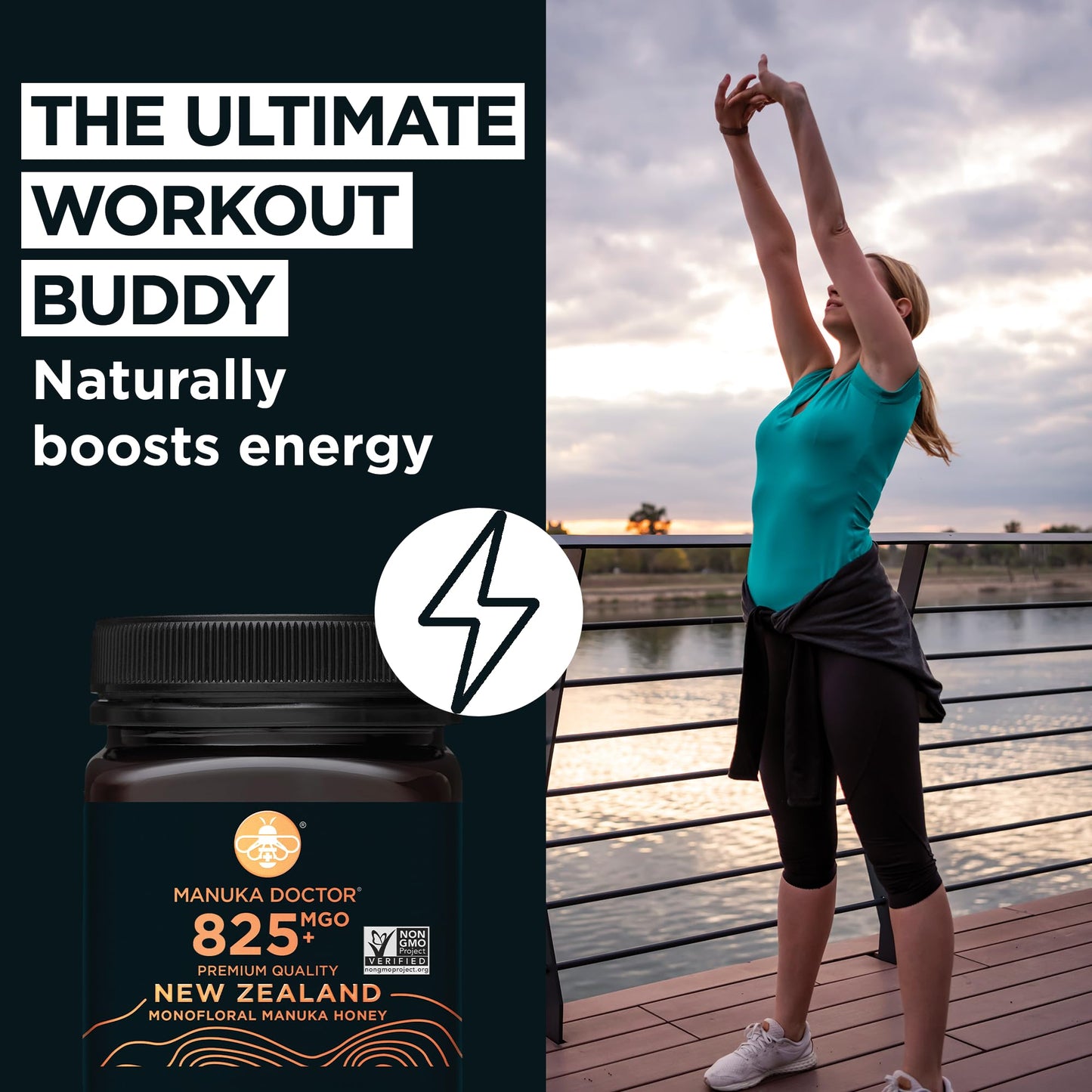 Manuka Doctor - Mgo 825+ Manuka Honey Monofloral, 100% Pure New Zealand Honey. Certified. Guaranteed. Raw. Non-Gmo (8.75 Oz)