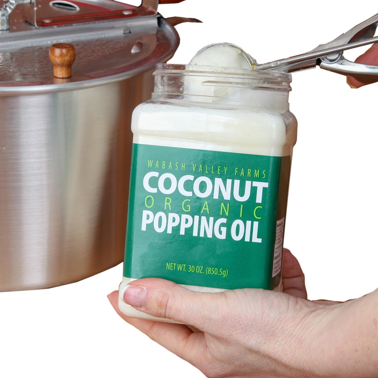 Wabash Valley Farms Organic Coconut Oil for Popcorn, Refined Cooking Oil, 16 oz
