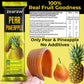 Zearaw Healthy Fruit Snacks For Adults And Kids - 30 Organic Fruit Leather With Dried Pineapple, Blueberry, Strawberry-Raspberry