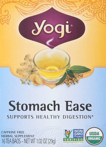 Yogi Tea Stomach Ease, Herbal nutrition product, Tea Bags, 16 ct