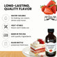 Natural Strawberry Extract - 2 Oz - Water-Soluble - By Harvest Moon Delights - Strawberry Extract For Baking, Drinks, Ice Cream