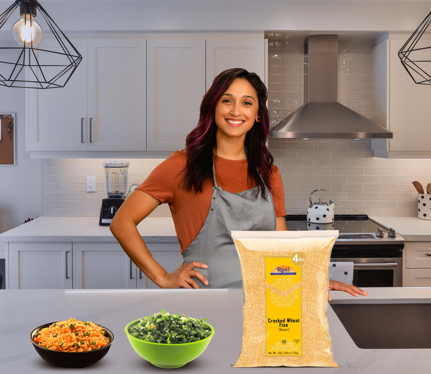 Rani Cracked Wheat Fine (Kansar/Bulgur Wheat#1) 64Oz (4Lbs) 1.81Kg Bulk ~ All Natural | Vegan | Gluten Friendly | Non-Gmo |Kosher | Indian Origin