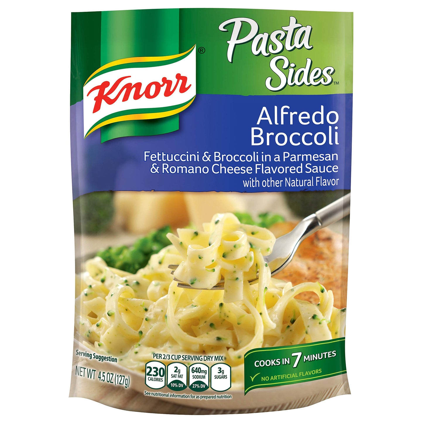 Knorr Pasta Side Dish, Alfredo Broccoli, 4.5 oz