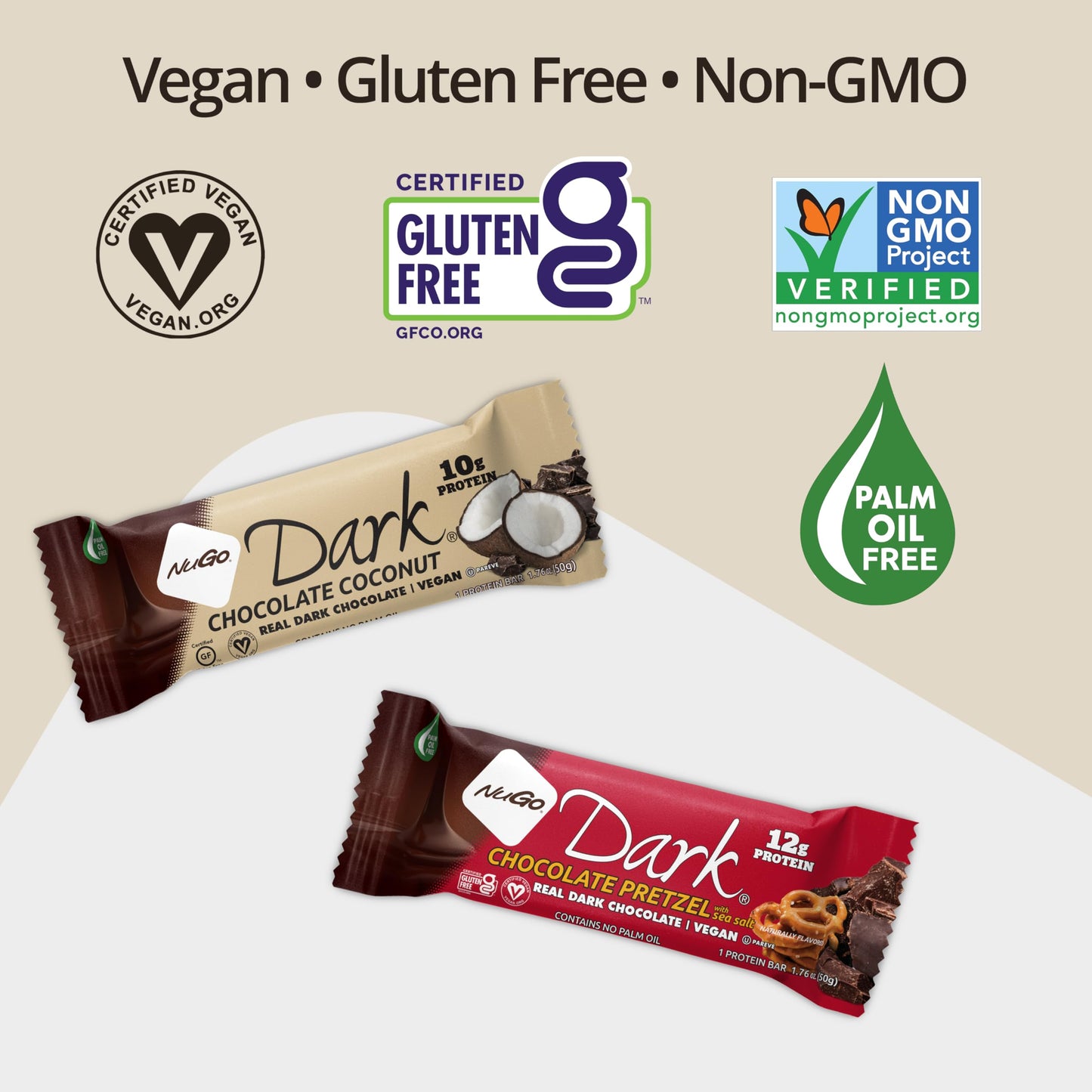 Nugo Dark Mint Chocolate Chip (12 Bars)