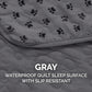 Furhaven Large Sofa Slipcover Waterproof  Non Slip Quilted Paw Print Furniture Protector Cover, Washable - Gray, Large Sofa