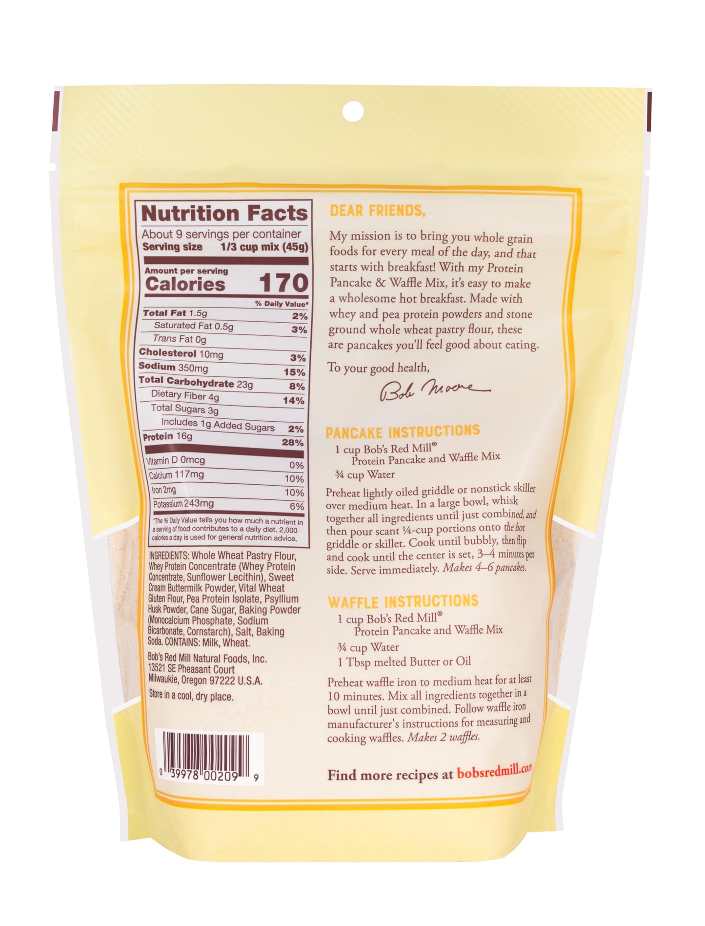 Bob'S Red Mill Protein Pancake, 14Oz (Pack Of 4) - Non Gmo, Kosher