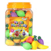 60 Fruit Shaped Fizzy Candy Powder, With Hanging Hole Caps For Decorative Stringing, Fun And Unique 90S Retro Candy, Gluten Free