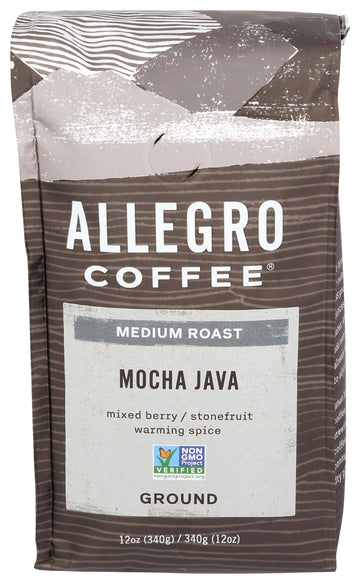 Allegro Coffee Mocha Java Ground Coffee, 12 Oz