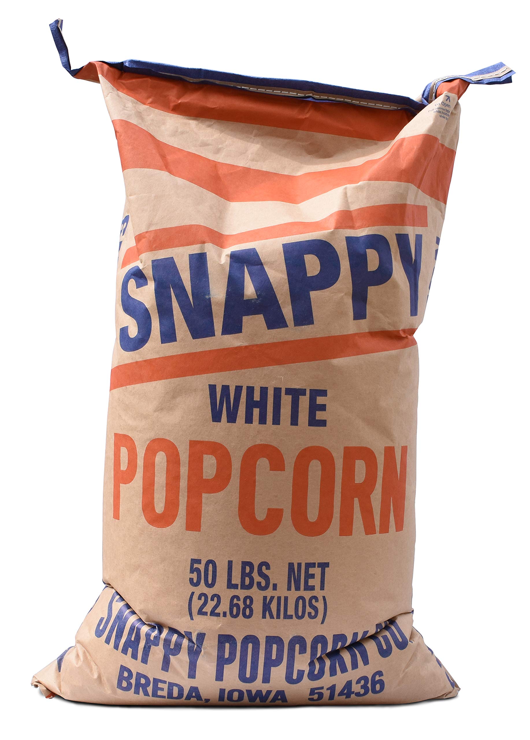 SNAPPY White Popcorn Kernels, 50 Lb Bag, Pack of 1