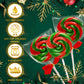 32 Pack Red-And-Green Twisty & Swirl Lollipops With Red Ribbon Bow, Lollipops Swirl Candy Individually Wrapped Bulk, Candy Lollipop Suckers For Christmas Stocking Stuffer & Candy Gifts