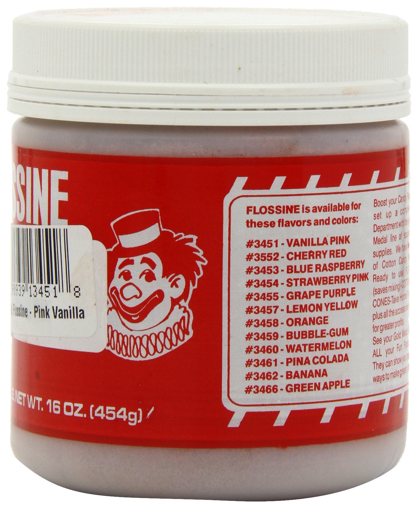 Gold Medal Flossine Can, Vanilla Pink