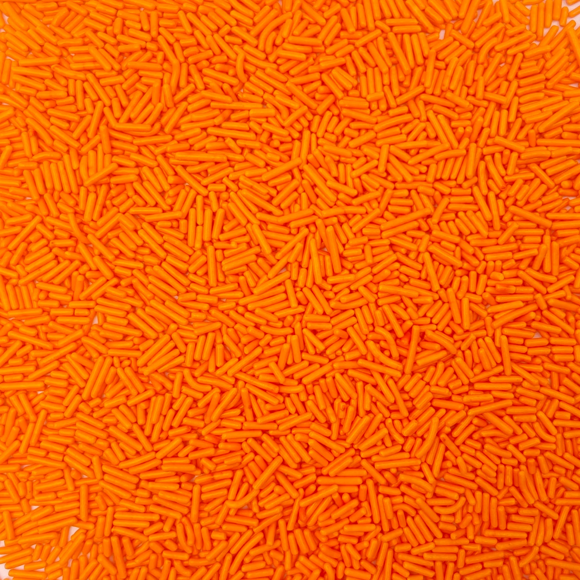 Sentovac Edible Orange Jimmies Sprinkles for Cake Decorating | Cupcake and Ice Cream Toppers Cake Decorations | Soft Jimmies Spr