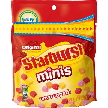 Wrigley Starburst Minis Stand Up Pack, 8 Oz