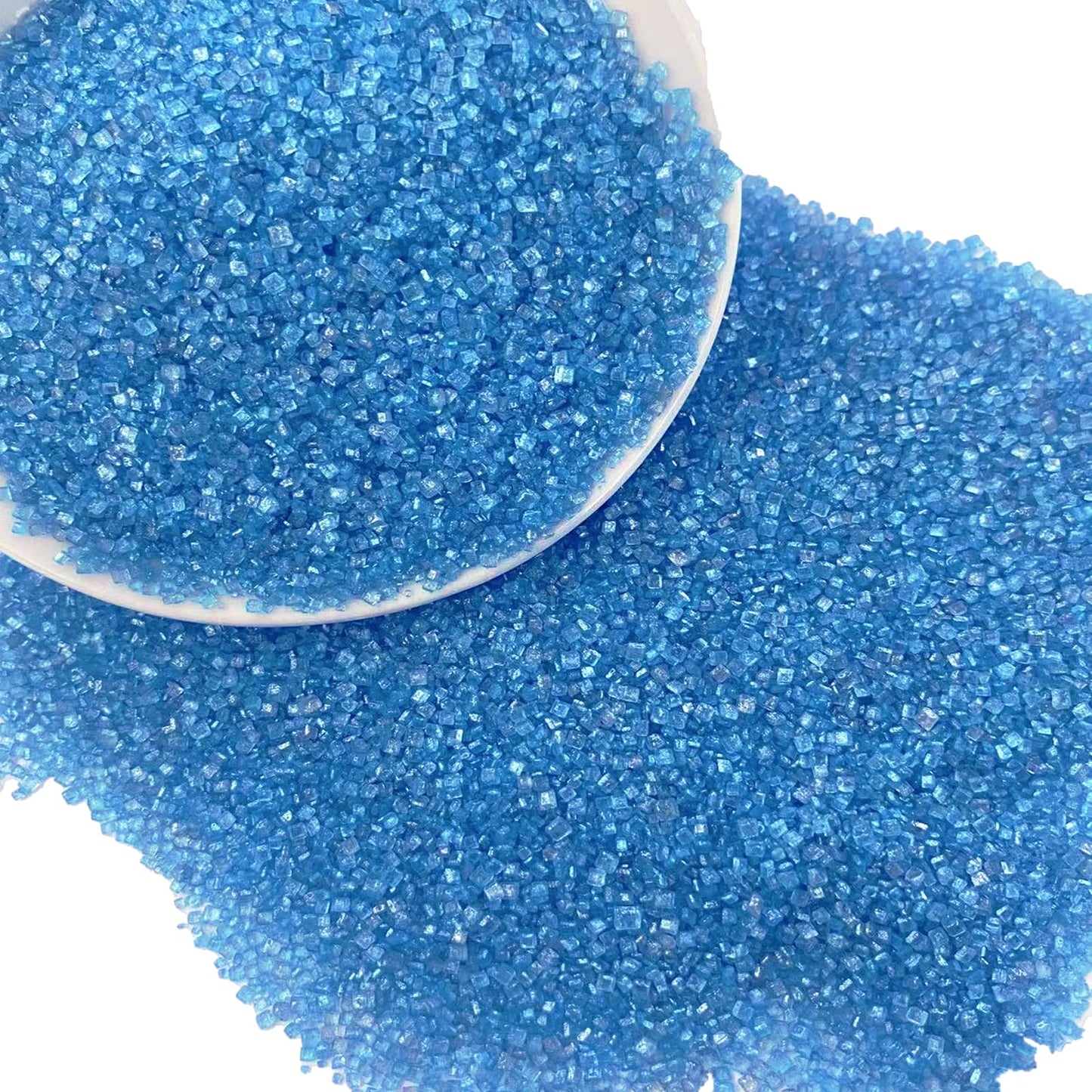 Sentovac Blue Sanding Sugar For Baking Edible Sparkling Sugar Sprinkles Coarse Sugar Crystals For Baking Topping Cake Cookie Cup