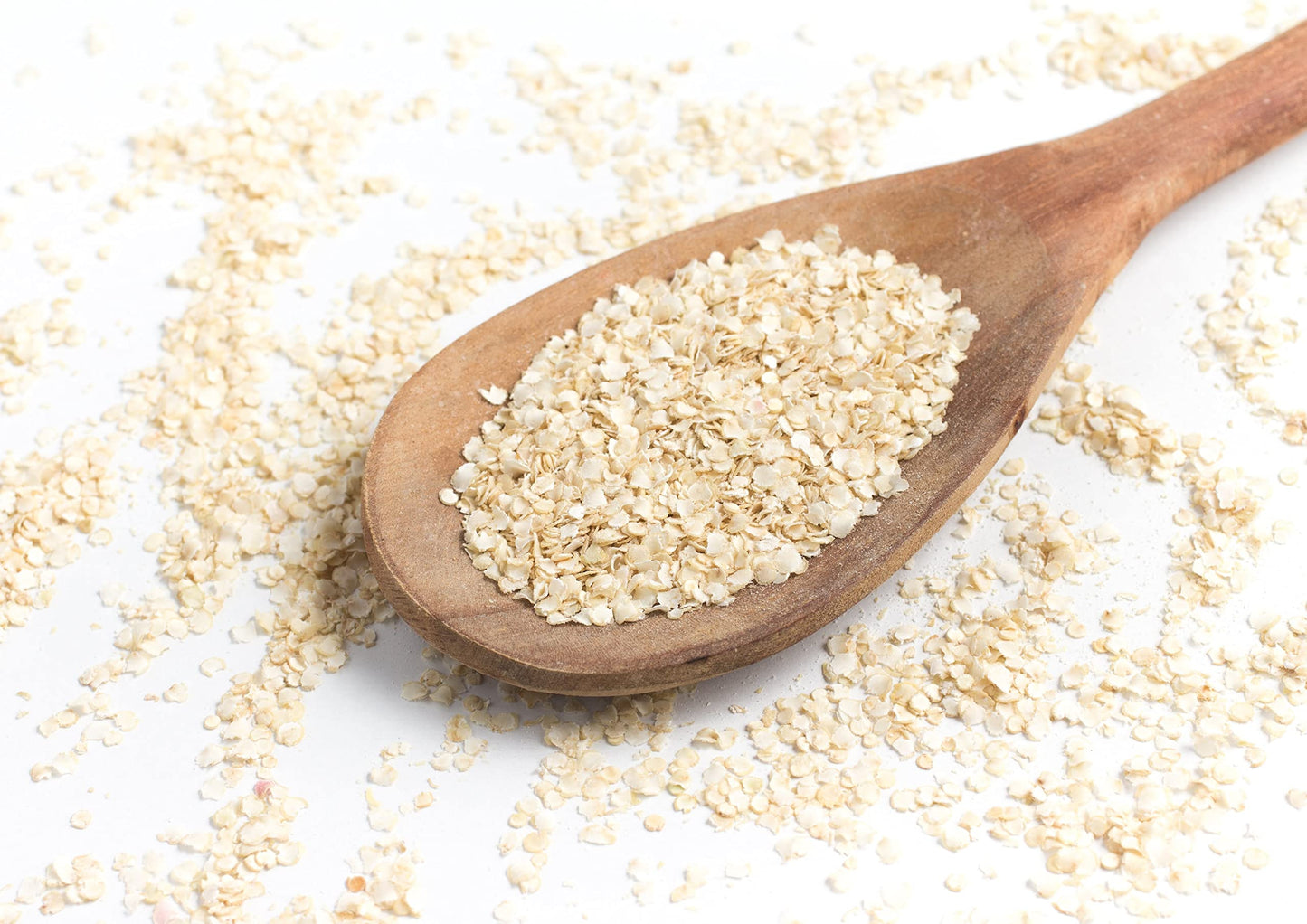 Food To Live White Quinoa Flakes, 1 Pound Pressed Quinoa Seeds, Whole Grain, Raw, Kosher, Vegan. High In Protein, Riboflavin. Gr