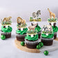 Cyodoos 24Pcs Jungle Safari Animal Cupcake Toppers,Selected Jungle Themed Children'S Party Birthday And Baby Shower Cake Decorat