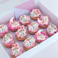 40 Pcs Edible Wafer Paper Pink Elephant Cupcake Toppers Selection Elephant Theme Drink Topper Gender Reveal Baby Shower Decorati