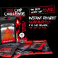 Red Hot Reaper Hot Chip Challenge - Super Spicy Carolina Reaper & Trinidad Scorpion - 1.41 oz Pack, Black