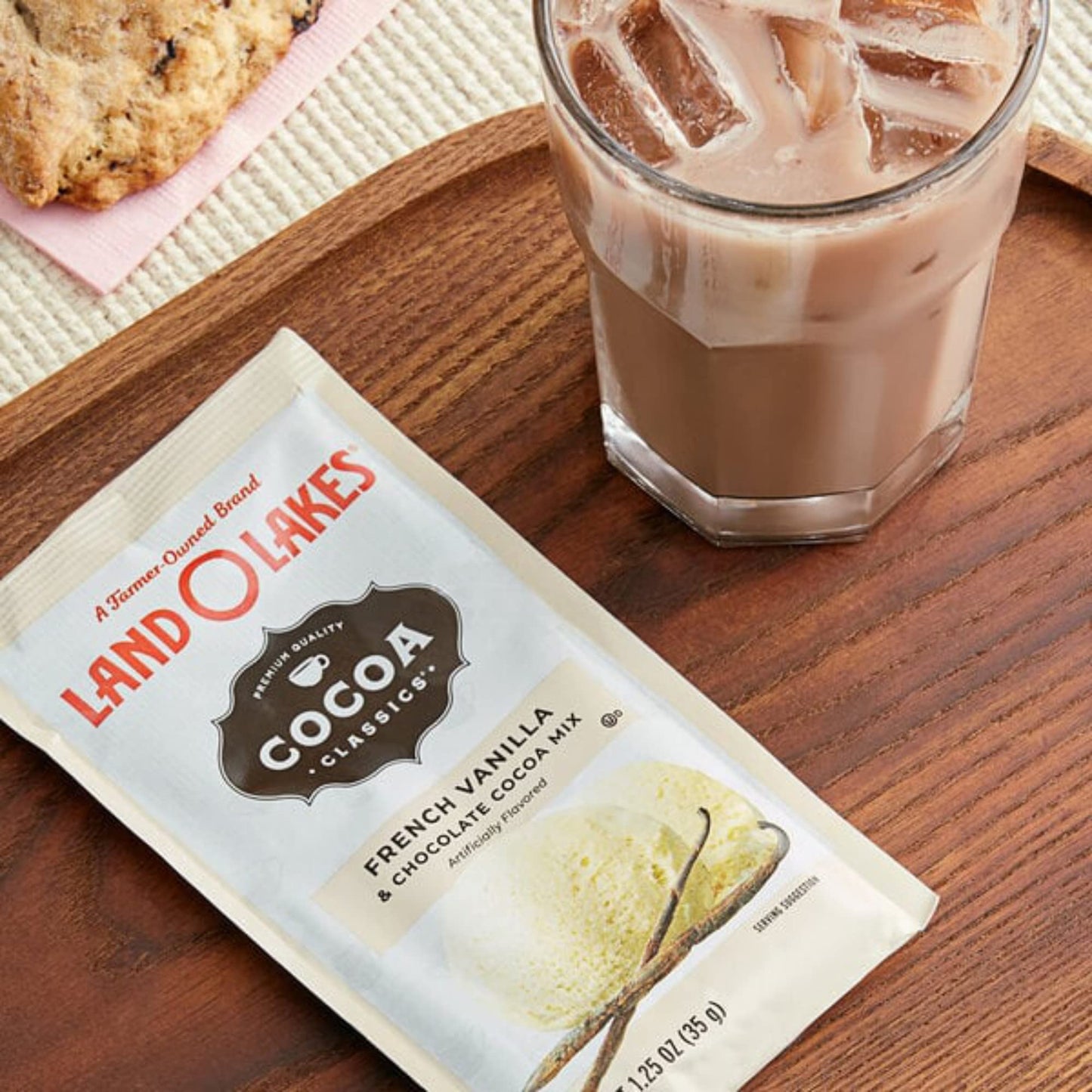 Land O' Lakes Hot Cocoa Mix, French Vanilla, 1.25 Oz (35G), 30 Packets