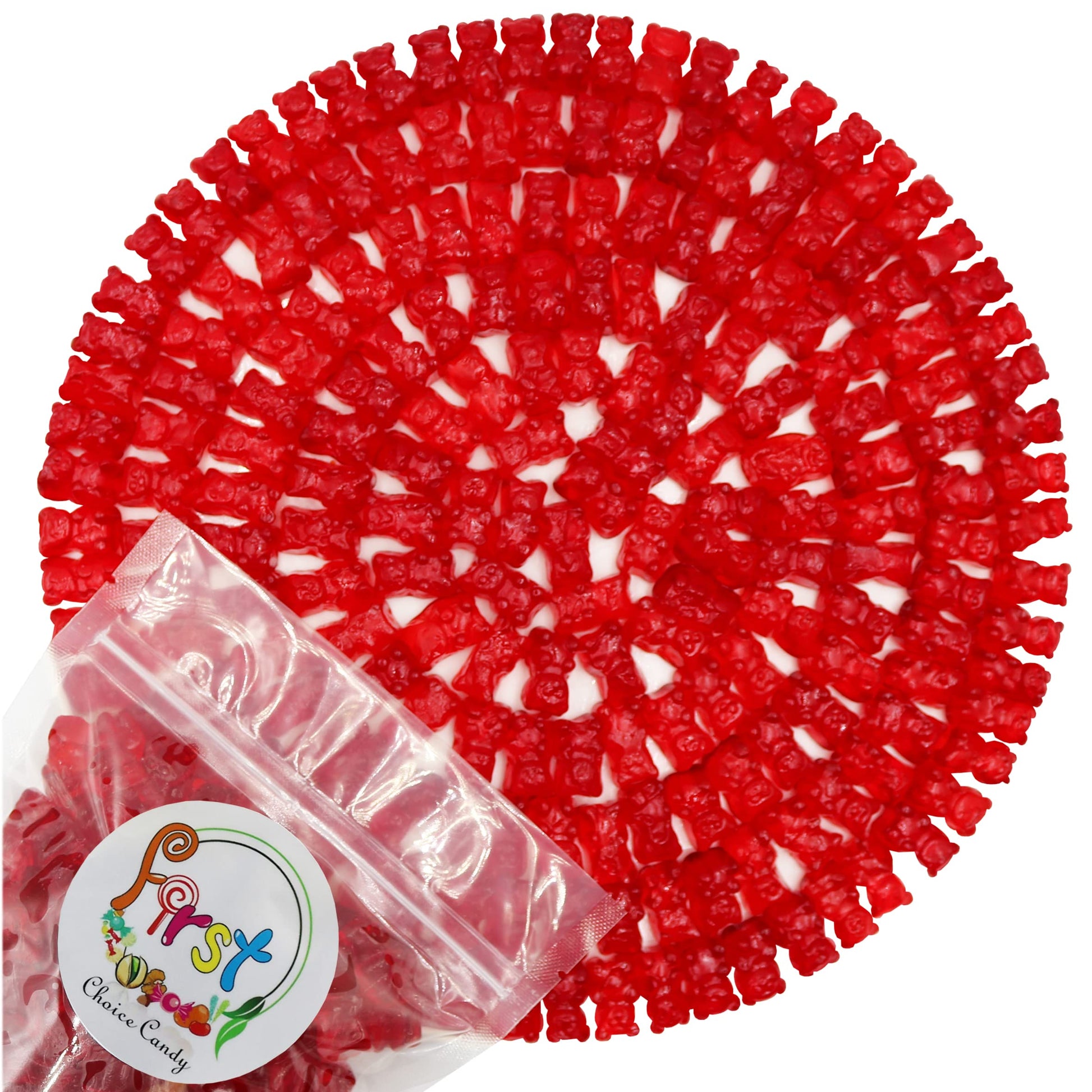 FirstChoiceCandy Gummy Bears (Watermelon, 1 LB)