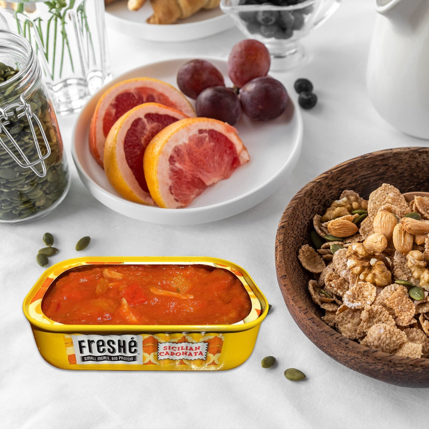 Freshé Gourmet Canned Tuna Variety Pack (4 Pack) Healthy High-Protein Skipjack Fish & Ready-To-Eat Meal – All-Natural, Non-Gmo, Wild-Caught Tuna – Gluten Free Diet Friendly