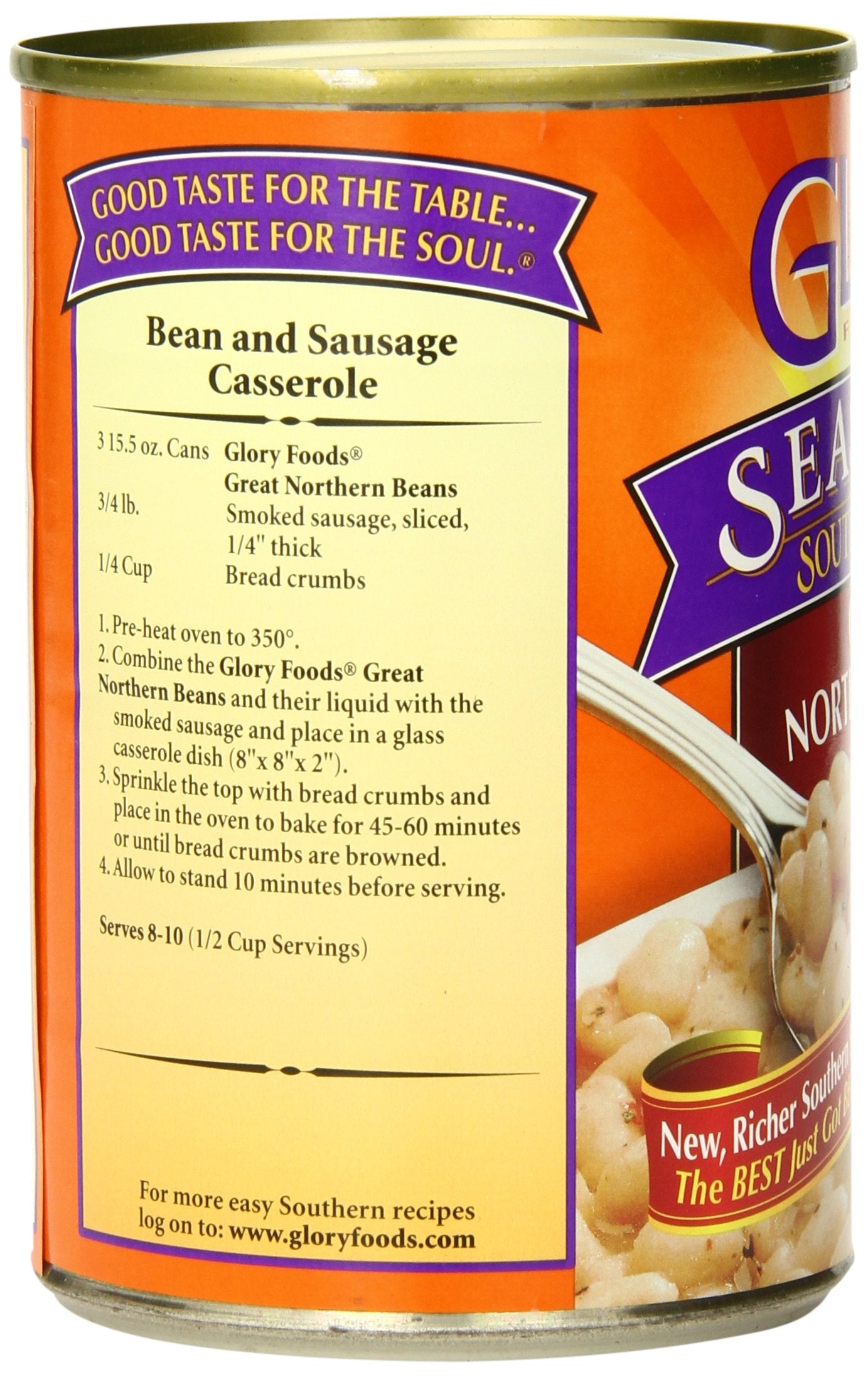 Glory Foods, Great Northern Beans, 15.5Oz Can (Pack Of 6)
