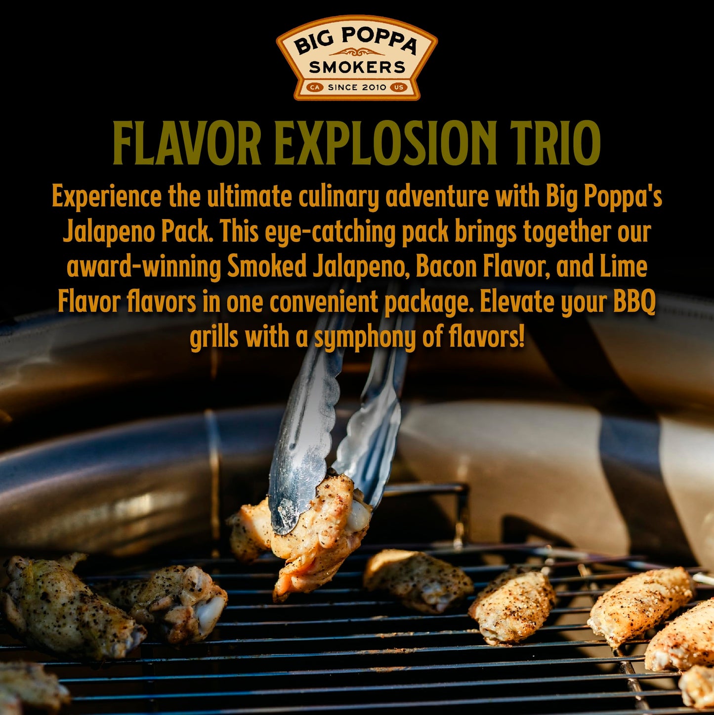 Big Poppa Smokers Jallelujah Seasoning Set - Gourmet Spice Trio, Jalapeño, Bacon & Lime Rubs, 3-Pack for Grilling & BBQ