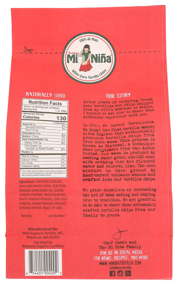 Mi Nina Chips Tortilla Pico De Ga 12 OZ