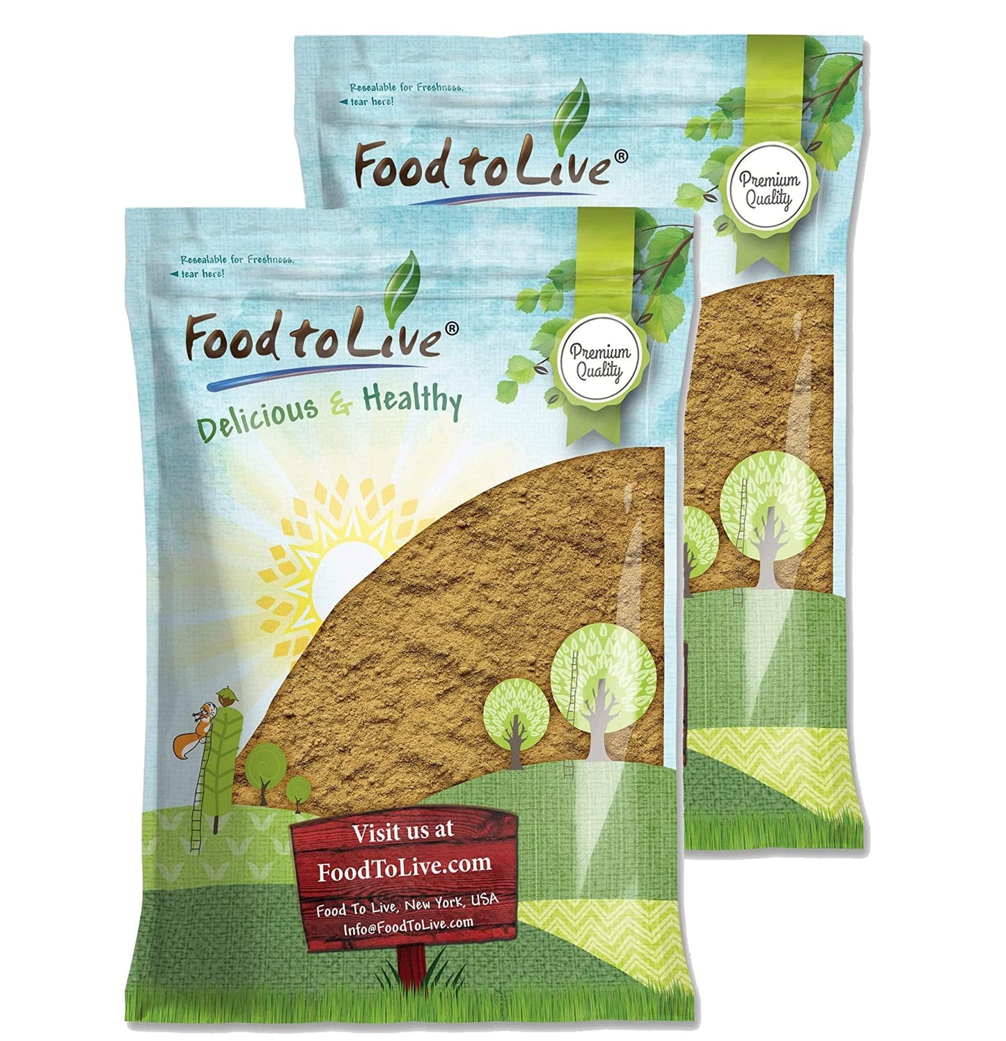 Food to Live Ginger Powder, 12 Pounds - Finely Ground Dried Ginger Root, Pure, Kosher, Vegan, Sirtfood. Bulk Ginger Spice with S