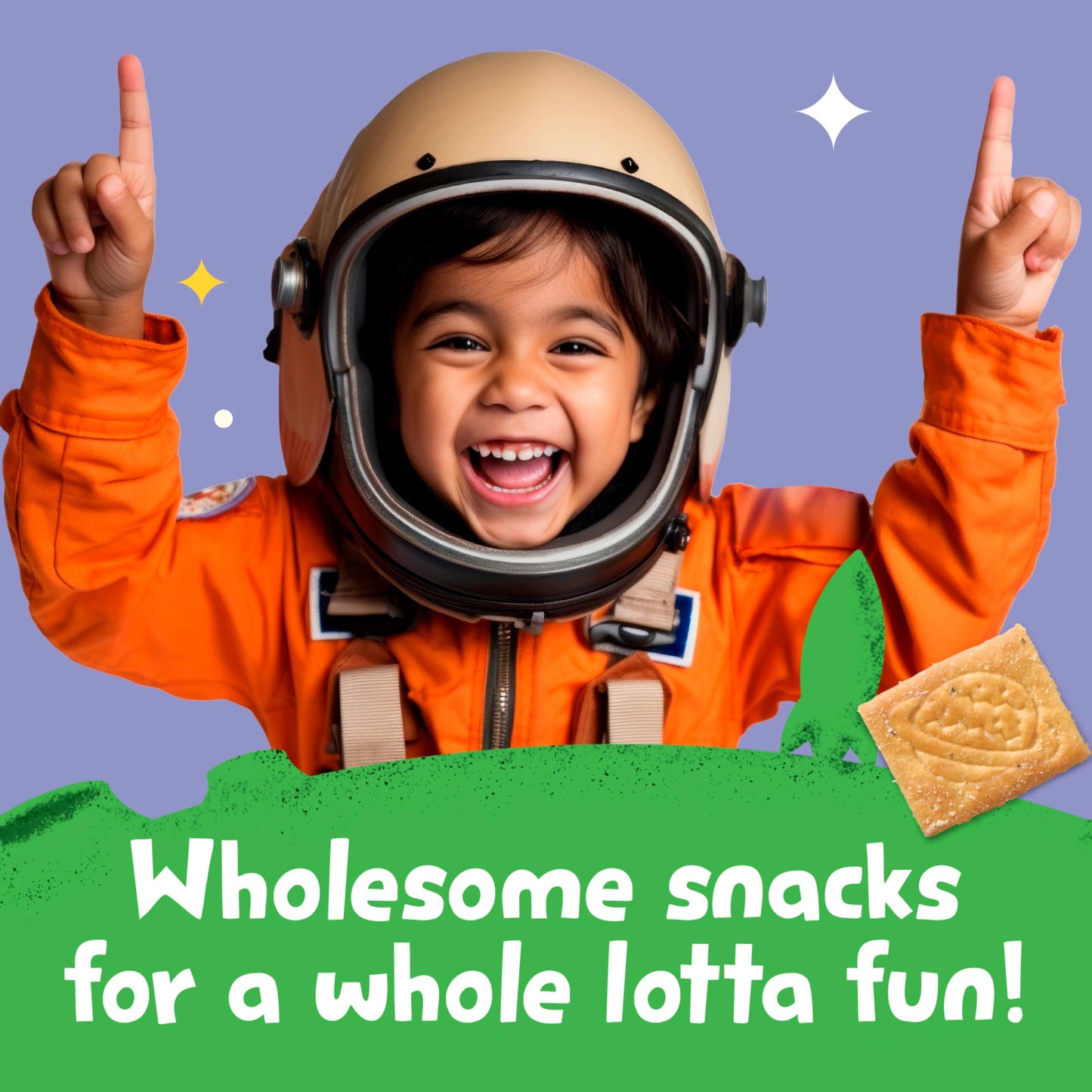 Get'Ems! From Gerber Parmesan Space Crackers, Kids Snack Made With Real Veggies & Fruits, Iron & Vitamin E, No Artificial Flavor