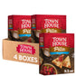 Town House Pita Crackers, Oven Baked, Lunch Snacks, Sea Salt (4 Boxes)