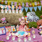 Pink Farm Animal Cake Decoration Farm Animal Cake Topper For Girls Farm Animal Theme Birthday Party Cupcake Topper Cow Cake Deco
