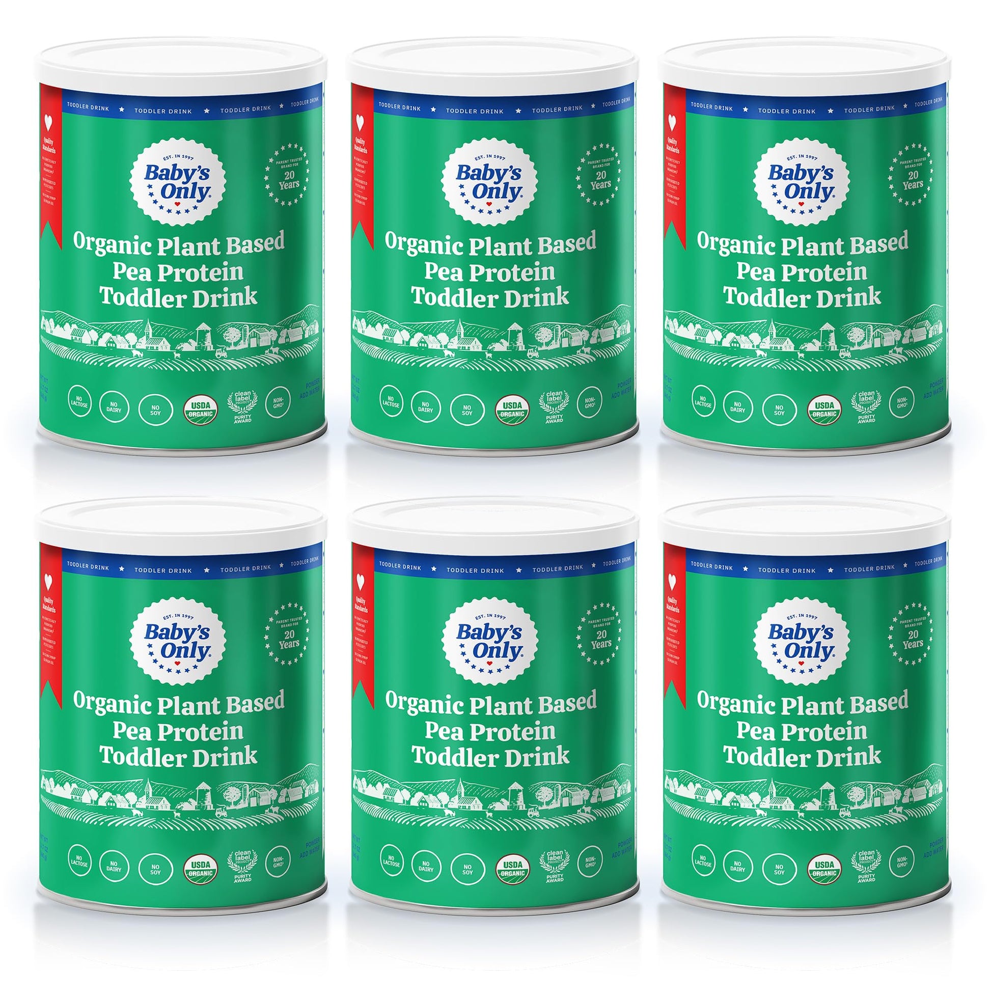 Baby'S Only Organic Plant Based Pea Protein Toddler Drink, Pea Protein Powder, No Dairy, Lactose Or Soy, Organic Toddler Drink W